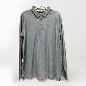 Travis Mathew Polo Shirt Men's Size XXL Golf Performance Collared Long Sleeve